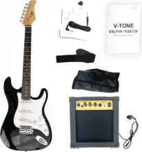 Elektrikitarr V-Tone ESST39 BK 4/4 stratocaster