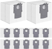 Tolmuimeja kotid Roborock 8.04.0032, valged, 12 tk