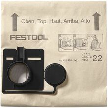 Tolmuimeja kotid Festool FIS-CT 22/5 452970, 5 tk