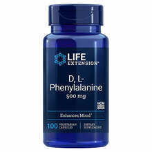 Life Extension D L-fenüülalaniin, 500 mg, 100 kapslit