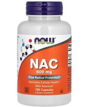Now Foods NAC 600 mg, 100 veg. kapslit