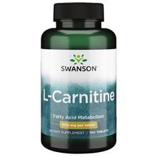 L-karnitiin 500 mg, N100, Swanson