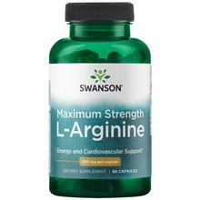 Swanson Maximum Strength L-arginiin, 850 mg, N90