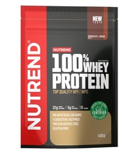 Nutrend 100 proc. vadakuvalk šokolaadi ja kakaoga, 400 g