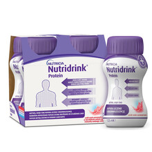 Nutridrink Protein, punaste marjade maitse, 4 x 125 ml