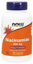Now Foods niatsiinamiid 500 mg, 100 kapslit