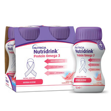 Nutridrink Protein Omega-3, marjamaitseline, 4 tk x 125 ml
