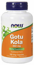 Now Foods Gotu Kola 450 mg, 100 kapslit
