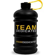Veepudel Dedicated Nutrition I Am Dedicated Waterjug, Matt Black, 2200 ml