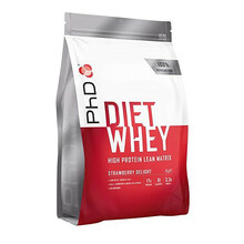 PHD Diet Whey valgupulber, 2 kg, maasika maitsega