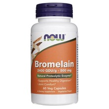 Bromelaiin Now Foods 500 mg, 60 kapslit