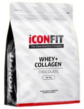 Iconfit Whey + Collagen, vanilje maitse, 1 kg