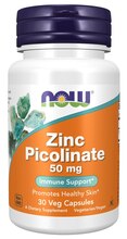 Now Foods tsinkpikolinaat 50 mg, 30 kapslit