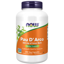 Now Foods Pau D'Arco 500 mg, 250 kapslit