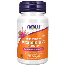 Now Foods D3-vitamiin 4000 IU, 240 kapslit