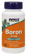 Now Foods boor 3 mg, 100 kapslit
