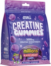 Kreatiini kummikommid Applied Nutrition Creatine Gummies Millions Blackcurrant, 80 tk