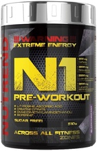 Nutrend N1 PreWorkout stimulant kofeiiniga, 510 g, mustsõstar
