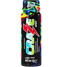 6Pak Nutrition Craze Shot sidrun-viinamari, 80 ml