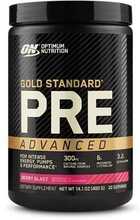 Optimum Nutrition Gold Standard Pre Workout Advanced, mustika vaarika, 420 g