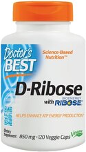 Doctor's Best D-riboos 850 mg, 120 kapslit