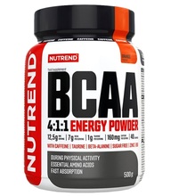 Nutrend BCAA 4:1:1 Energy Powder, apelsinimaitseline, 500 g