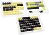 Klaviatuuri klahvikatted Ducky Mico PBT Dye Sublimation Set, 133 tk, must/kollane/hall, ANSI-US