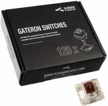 Klaviatuuri lülitid Glorious Gateron Brown Switches, 120 tk