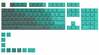 Klaviatuuri klahvikatted Glorious PC Gaming Race GPBT, Rain Forest, 114 tk, ANSI, US paigutus