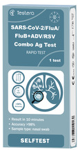 Testera kombineeritud gripp A+B/COVID-19/RSV/ADV antigeeni kiirtest, N1