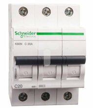 Automaatlüliti Schneider K60N, 3P, C, 20A, 6kA