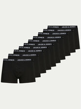Meeste bokserid Jack&Jones Jacsolid 12189937, mustad, 10 tk