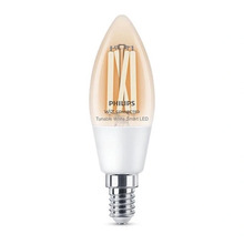 Nutikas LED pirn WiZ C37 E14 4.9W 2700-6500K, läbipaistev, 470Lm