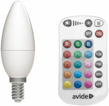 LED pirn Avide Smart E14 4.9W RGB+W, 2700K, 470 lm, dimmerdatav, puldiga