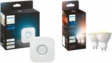 LED pirn Philips Hue White Ambiance GU10 koos Bridge'iga, topeltpakk