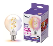 LED RGBW pirn WiZ G95 E27, 6,3W, 2200-6500K