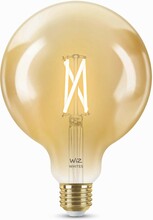 Nutikas pirn WiZ E27, merevaigukollane klaas, reguleeritav valge valgus, Wi-Fi, 2000-5000 K, 640 lm