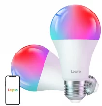 LED pirn Lepro B2-2 E27 Wi-Fi, 1100 lm, 2 tk