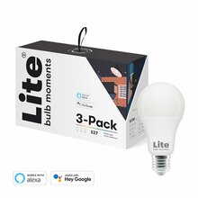 E27 pirn Lite Bulb Moments, RGB, 3 pakki