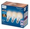 Nutikas pirn Philips Wiz A60 E27 8.5W (60W), 3 tk, valge