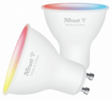 LED pirn Trust WiFi LED Spot GU10, valge ja värviline, kaheosaline komplekt