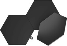 Valguspaneelide komplekt Nanoleaf Shapes Black Hexagon Expansion Pack (3 paneeli)