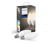 Nutikas pirn Philips Hue E14 5,5W, 2 tk, valge valgus