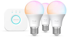 Starter kit Philips Hue Essential E27 8W 806lm, White and Color Ambiance, 3 tk + sild