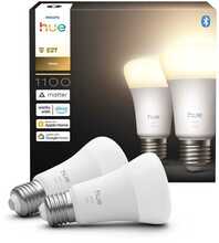 Nutikas LED-pirn Philips Hue White E27, 1100 lm, 2 tk