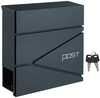 Postkast Songmics, 37 x 10.5 x 37 cm, antratsiit