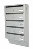 Postkast Glori ir Ko PD935, 38.5 x 14.5 x 72.4 cm, metallik