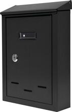 Postkast Vorel 78540, 30 x 21 x 6.5 cm, must