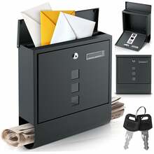 Postkast Humberg HM-861, 34 x 30.5 x 10 cm, antratsiit