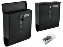 Postkast Malatec 6244, A4 formaat, must